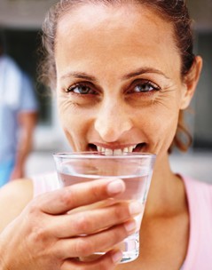 Lady Drinking Water